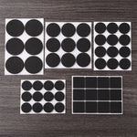 protecteurs sol feutre anti dérapant adhésifs mousse eva noirs blancs marrons ronds utilitaires 2.5cm