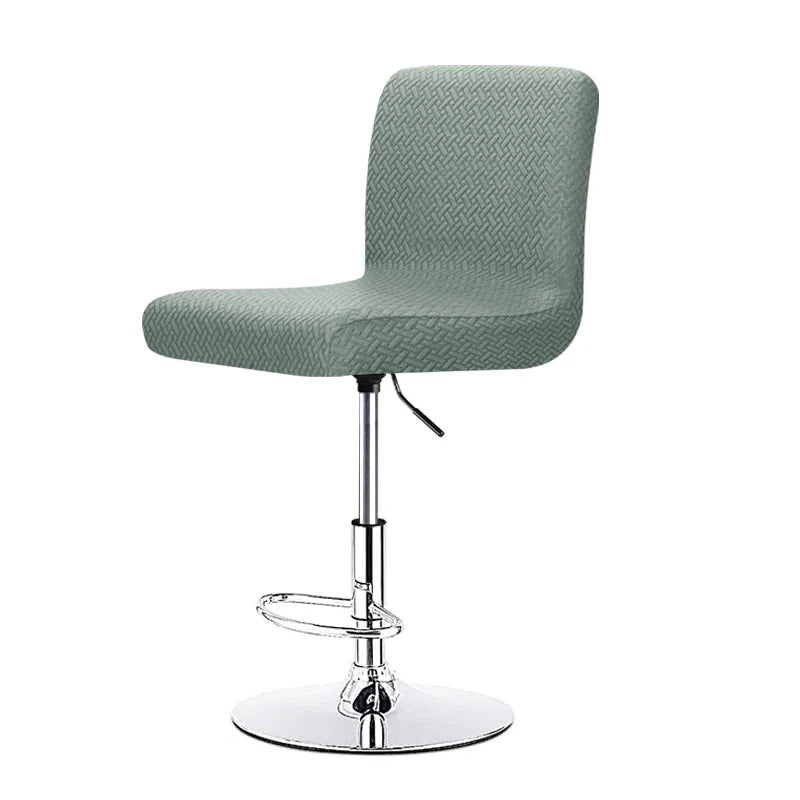housse chaise tissu géométrique moderne gris poignée serrage chaise banquêt mariageôtel plage