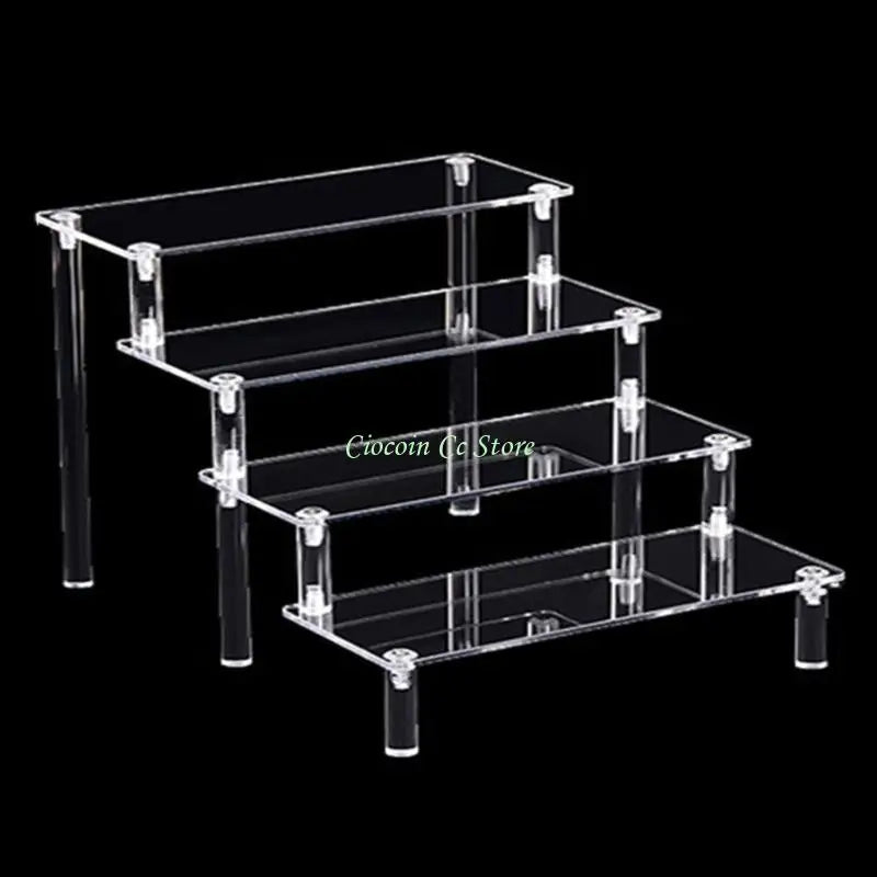présentation transparente moderne support bijoux transparent sans motif grille tailles