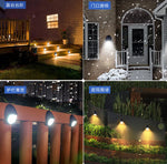 applique murale solaire noir ovale adhésif led sans câblage étancheextérieur moderne decoration