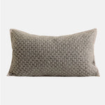coussins décoratifs géométriques polyester 100% nordique contemporain beige gris clair 30x50cm
