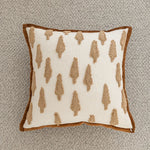 housse coussin polyester géométrique moderne marron blanc décoration canapé voiture