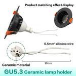 projecteur led spot mr16 gu5.3 noir blanc rond carré moderne