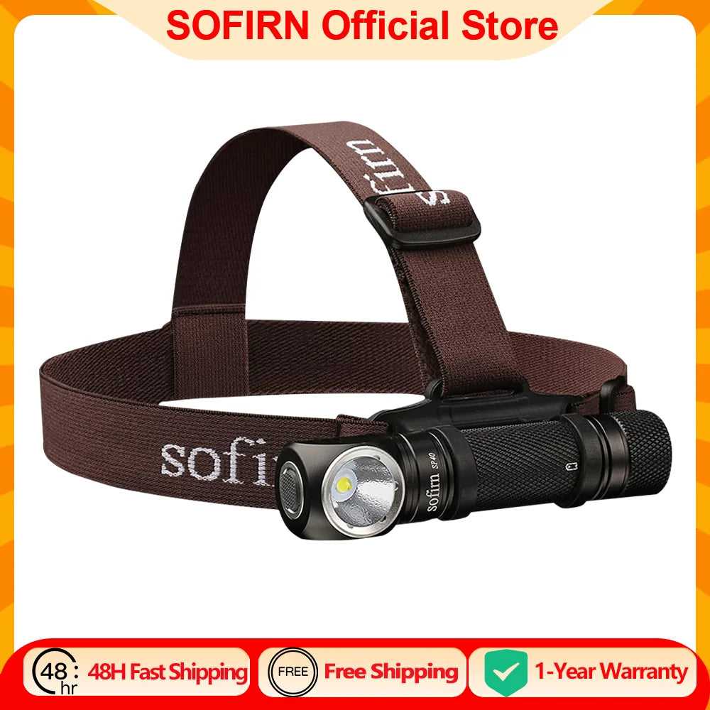lampe frontale led noire anti dérapante turbo high med low vert rouge moderne