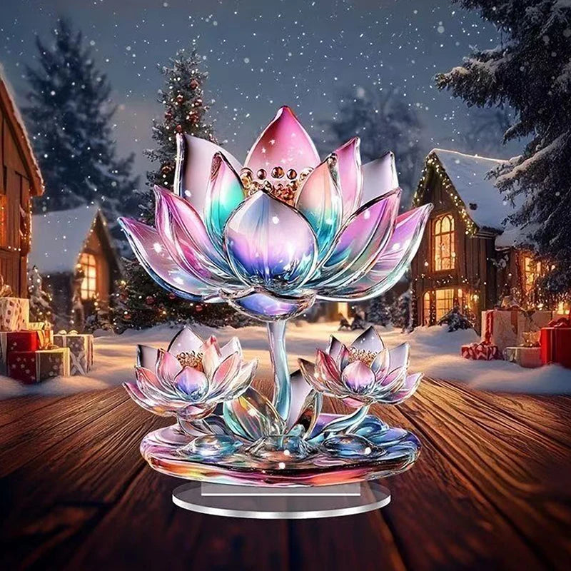 sculpture animale résine transparente détaillée dragon brillant ornement cadeau déménagement