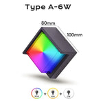 applique murale led moderne noire blanche controle app telecommande étanche alexa google