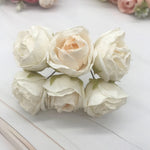 décoration intérieure vintage bouquet roses soie romantique mariage fleurs artificielles feuilles vertes tringle
