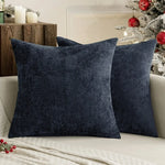 taies d'oreiller polyester bleu marine beige gris contemporaines coussins paquet