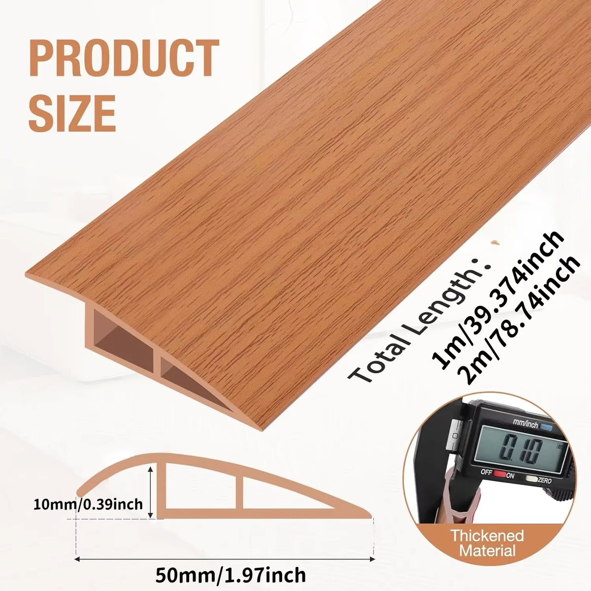 profils transition sol auto adhésifs aspect bois moderne beige clair foncé 1m 2m resistant