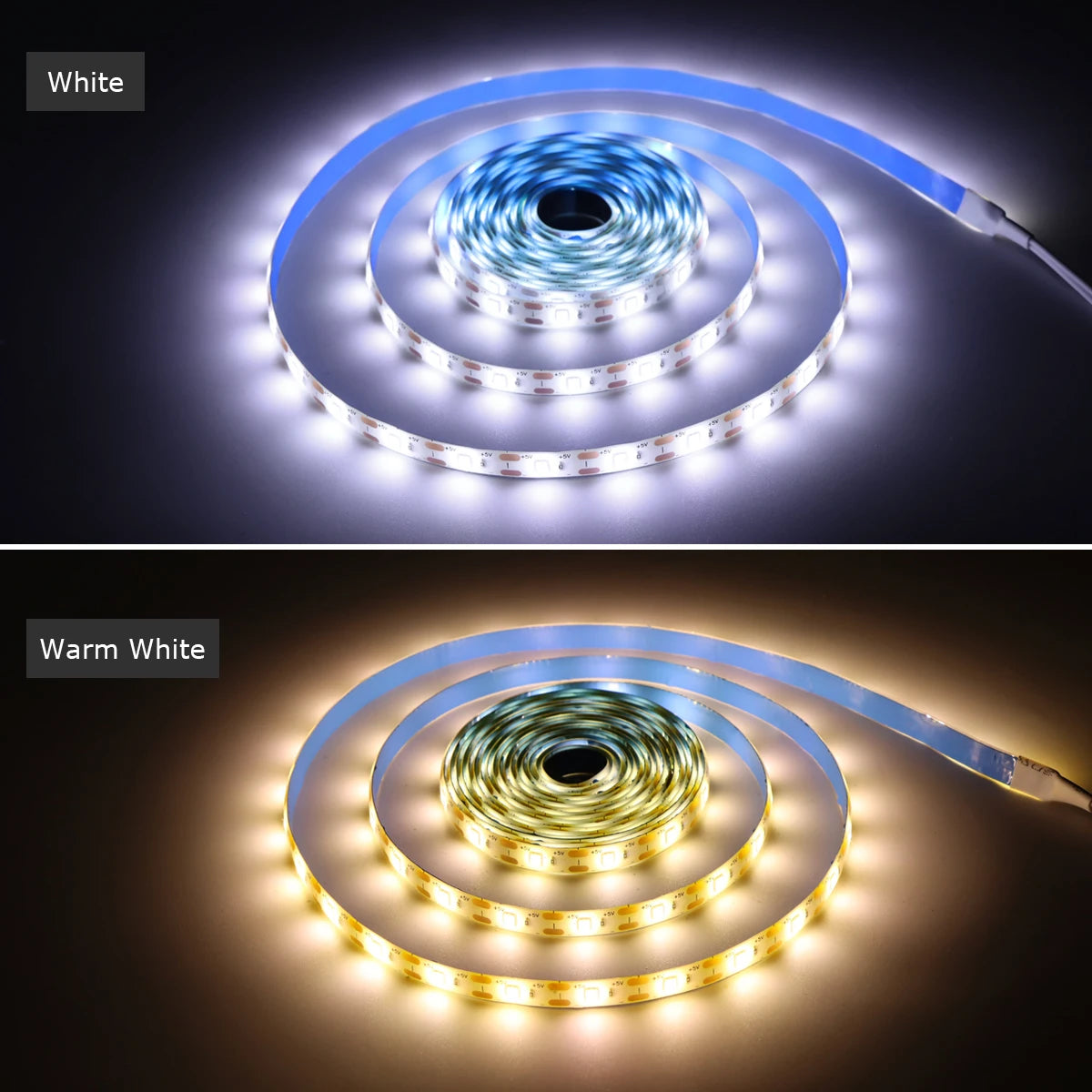 Ruban led flexible détecteur mouvement 5v usb blanc blanc chaud moderne adhésif chambre