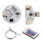 lampe table rechargeable led rgb blanc circulaire composants électroniques interrupteur tactile câbles charge dc5v