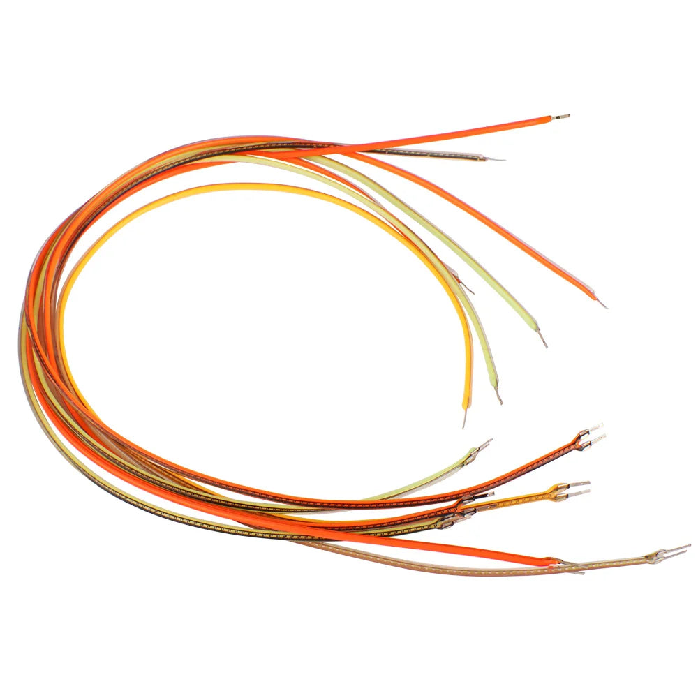 filament led flexible découper lampe diy couleur orange jaune bleu