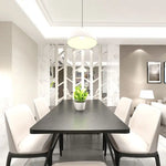 panneau decoratif acrylique geometrique moderne blanc noir decoration mur salon chambre
