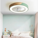 ventilateur led moderne gris blanc bois naturel certification ul vde rohs