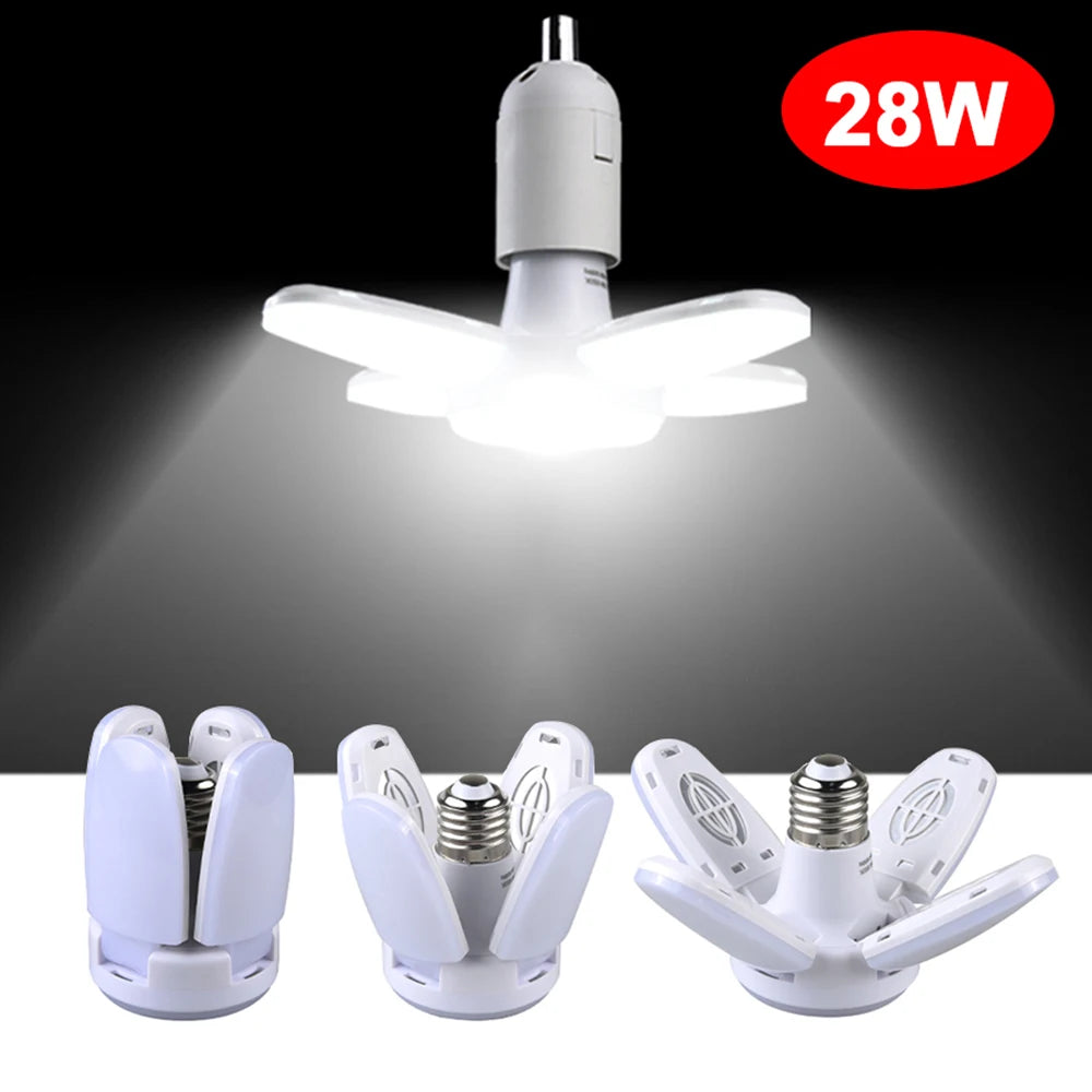 lampe pliable forme feuille blanc moderne éclairage intérieur led 28w cold white opacité unique