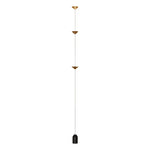 lampe suspension contemporaine marbre noir sources lumineuses 11 15w led noire dorée