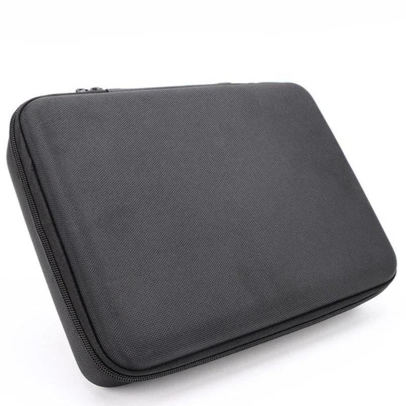 boîte rangement montres noir velours moderne 15 compartiments zipper 20cm 19cm 6.5cm