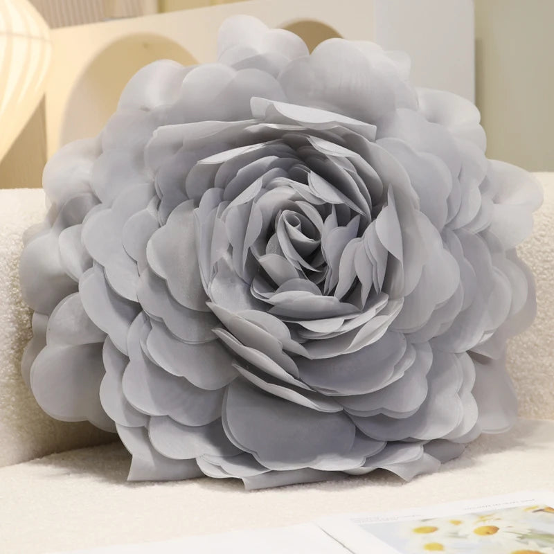 taie d'oreiller fleur rose moderne 100% coton lavable lit carré 45x45cmDecorationAdultes