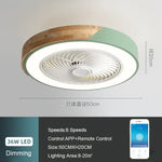 ventilateur led moderne gris blanc bois naturel certification ul vde rohs