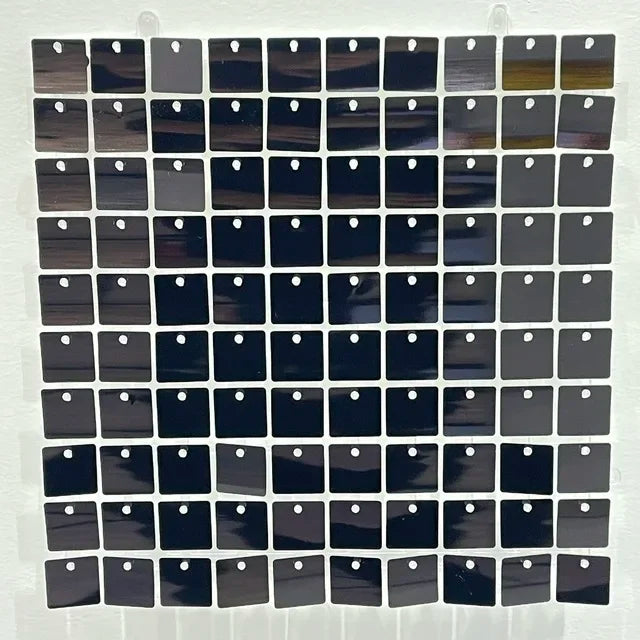 panneau mural décoratif violet bleu blanc doré mosaïque iridescente moderne clips 30cm 30cm