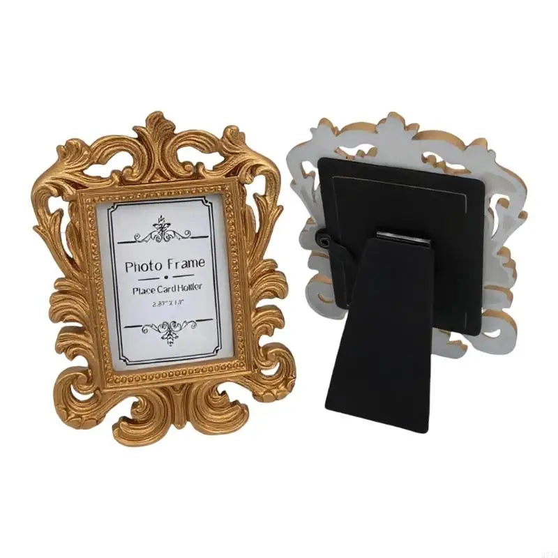 cadre photo ornements baroques noir blanc rose doré classique adhésif papier protection chambre salon