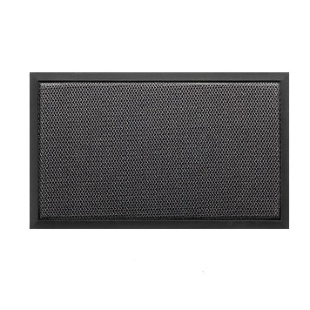 tapis antidérapant imperméable moderne maille dense sol intérieur noir gris rouge