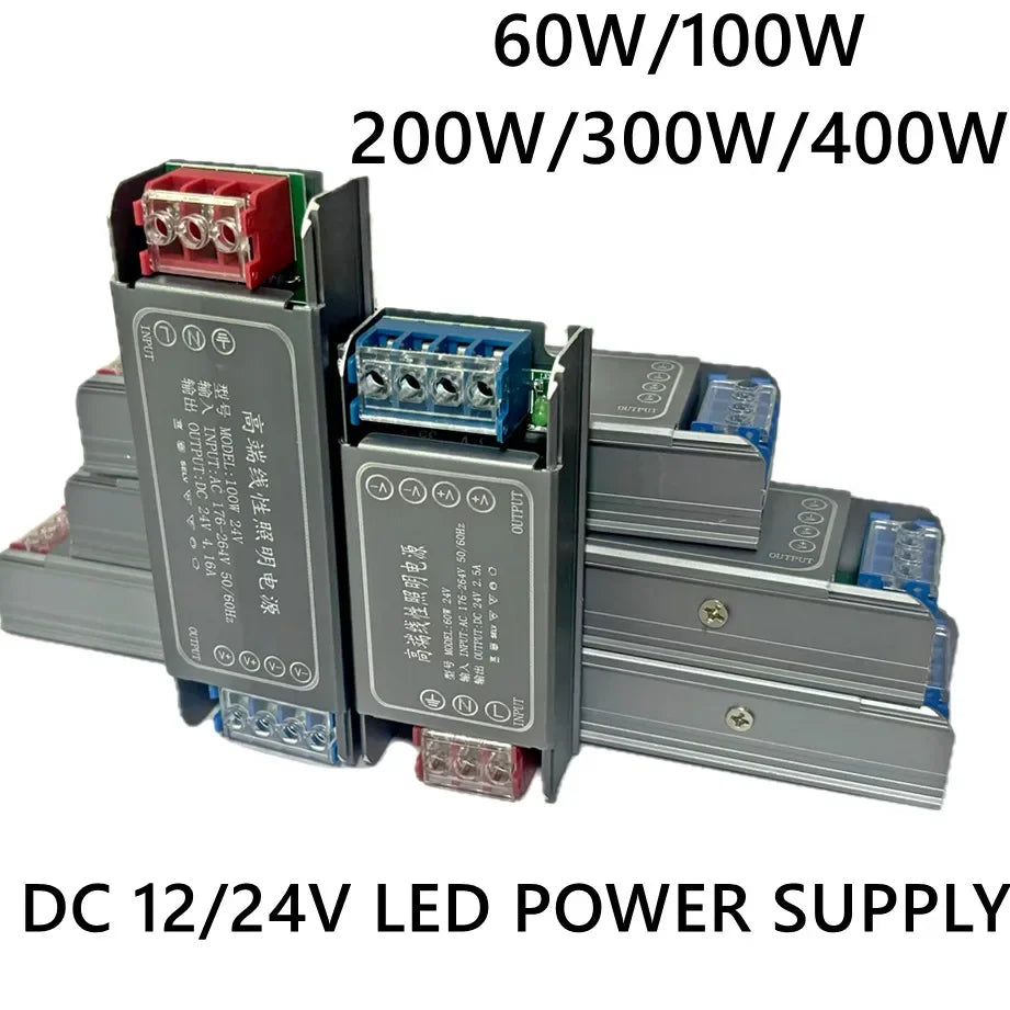 alimentation led 12v 24v 60w 100w 200w 300w 400w industrielle transformateur éclairage