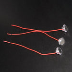 interrupteur tactile transparent moderne câble contemporain rouge lisse diamètre 10mm