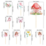 décorations gâteau cupcakes fées papillons fleurs mariage anniversaire baptême révélation sexe MADAM FAIRY PARTY