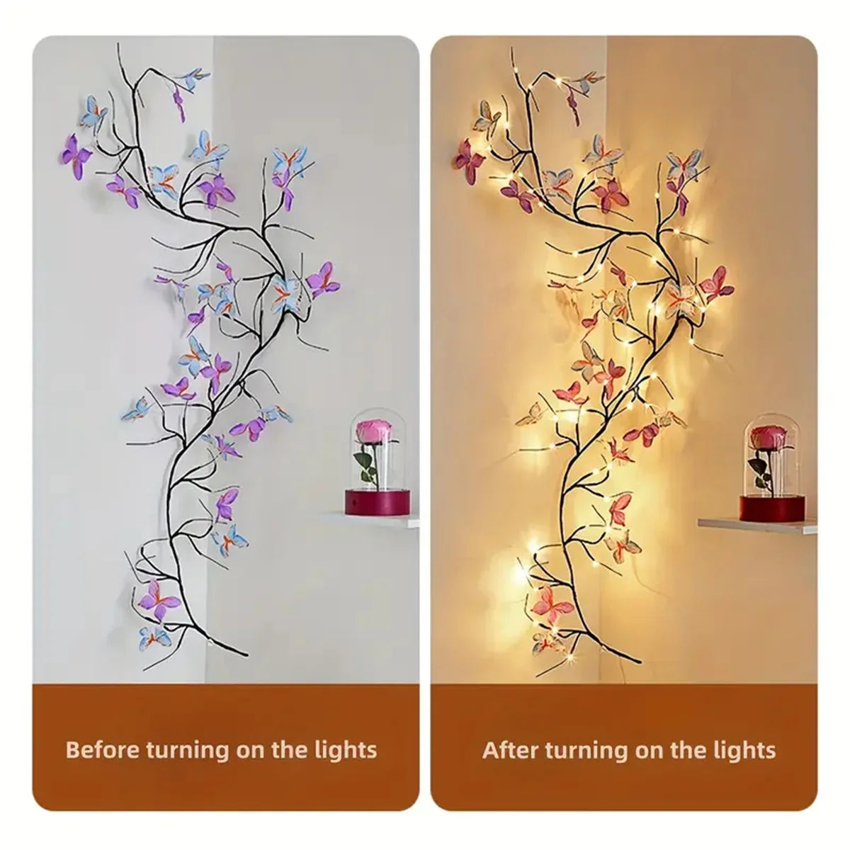 Décoration murale lumineuse papillon 30 LED