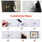 accessoires mural blancs cintres crochets supports utilitaires modernes différentes tailles poids