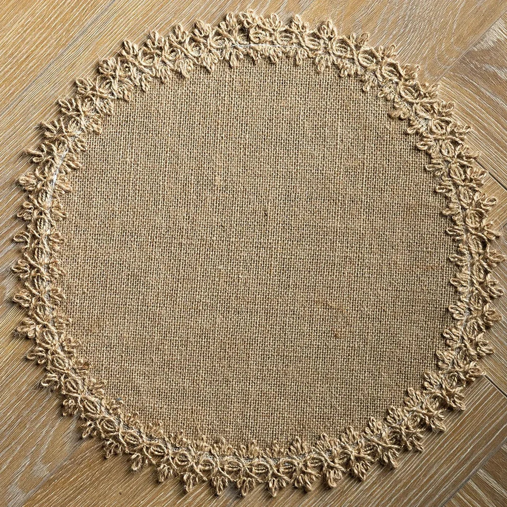 serviettes table beige blanc tissu naturel franges rustique chic noël mariage fêtes anniversaire