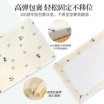 drap bébé couverture panda points sapins élastique simple beige uni coton respirant lit enfant