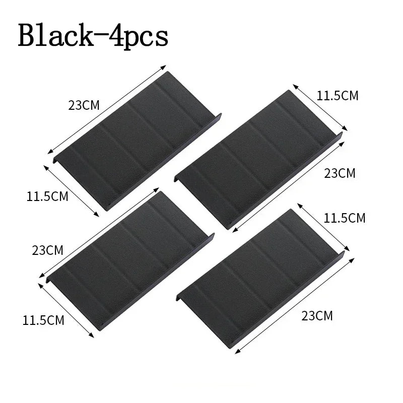 rangements épices noir blanc moderne minimaliste réutilisable plastique texture mat assaisonnement cuisine organisateur