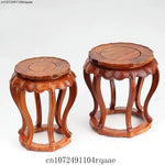 support présentation bois massif socle figurine vase théière décoration chinois traditionnel gravure
