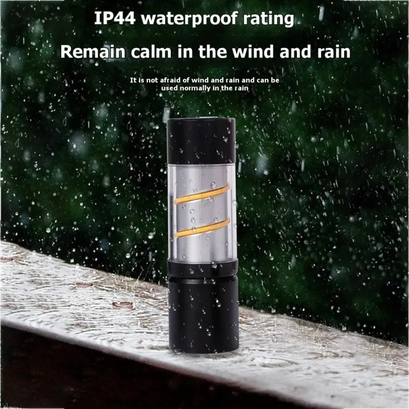 lampe torche portable rechargeable lumière led compact moderne camping extérieur