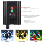Guirlande lumineuse solaire RGB en mode coloré