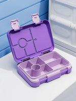 boîtes lunch violet rose bleu clair licorne princesse sirène compartiments couvercle poignées détachables modernes