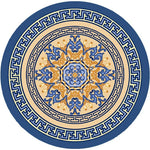 tapis rond boho mandala multicolore floral deco moderne salon chambreextérieur 80x80cm 120x120cm