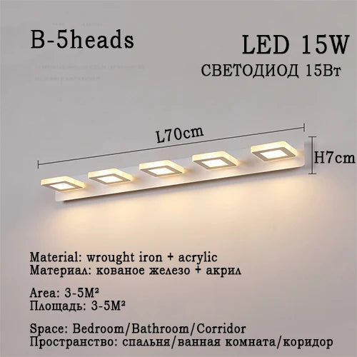 applique murale led moderne blanc fixée mur éclairage quotidien chambre étude sources lumineuses
