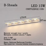 applique murale led moderne blanc fixée mur éclairage quotidien chambre étude sources lumineuses