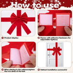 Nœud papillon grand format pour décoration de porte Noël