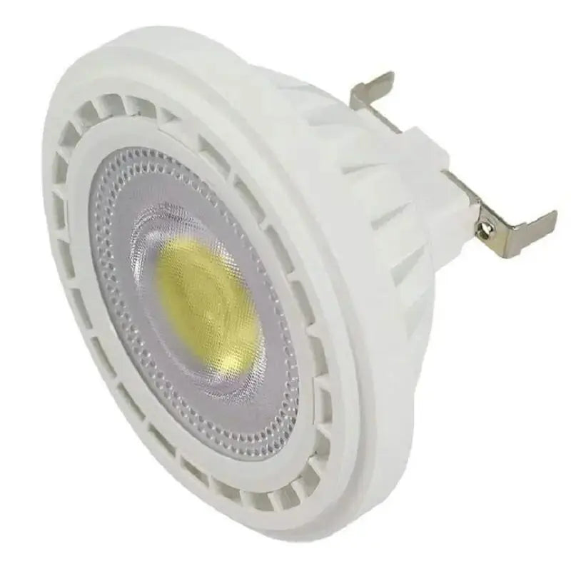 ampoule led spot gu10 g53 blanc aluminium moderne grille refroidissement clips