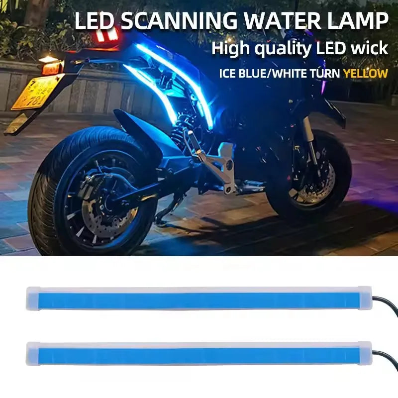 bande lumineuse led bleu clair blanc jaune moderne adhésif fluo fonctionnelle câble opacité