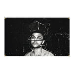 affiche moderne starboy after hours noir blanc rouge accrochée décoration chambre personnage textes artistique