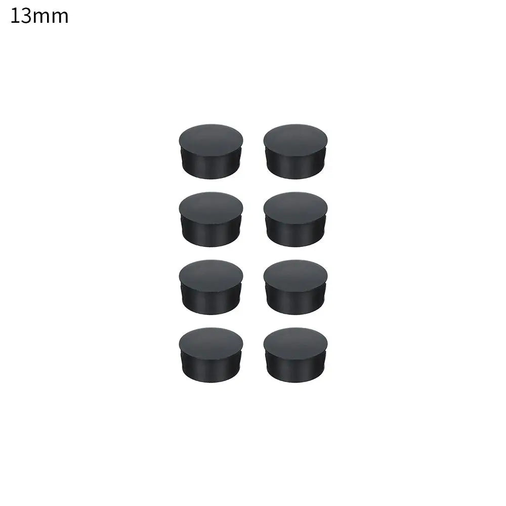 bouchons trou noirs plastique adhésifs pratiques pièces round variées dimensions