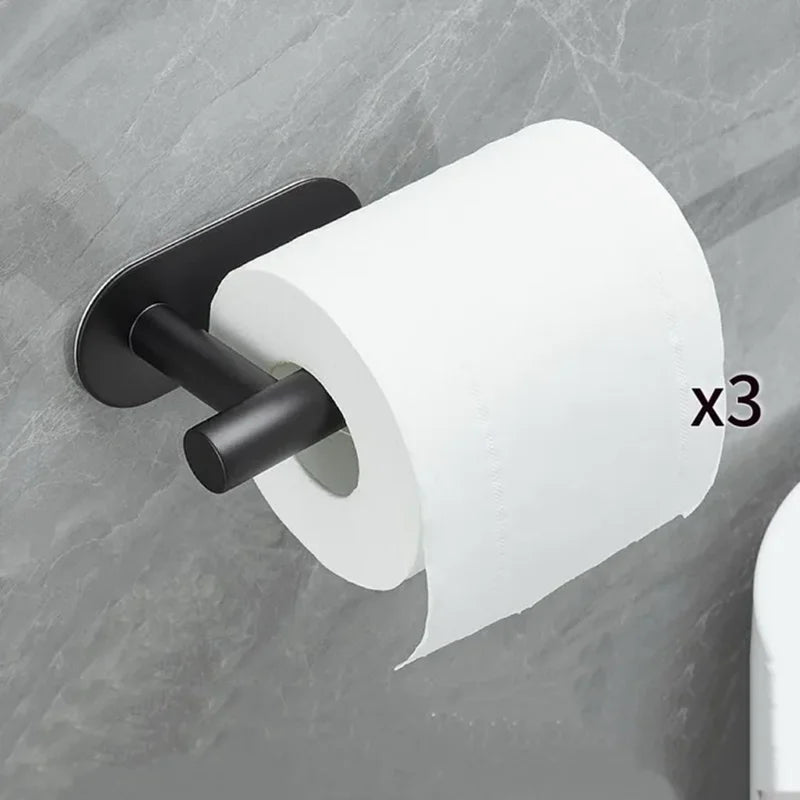porte papier adhésif plastique blanc moderne salle bains papier toilette hygiénique étanche