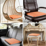 coussin latex perforé confortable beige gris orange 40x40cm 45x45cm