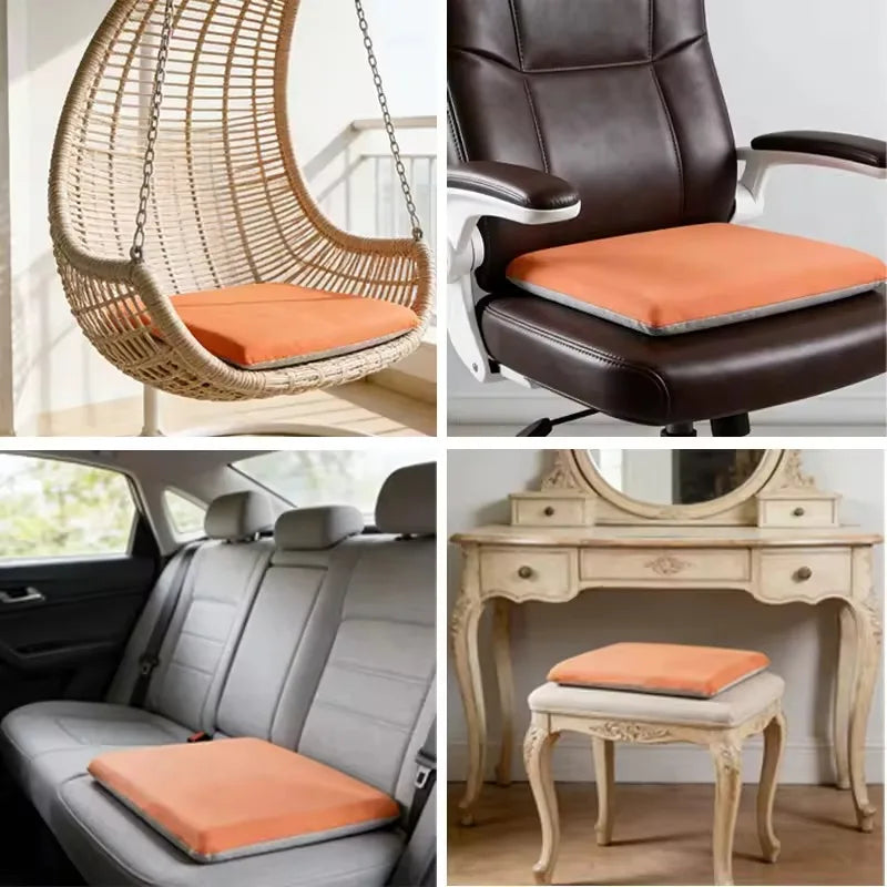 coussin latex perforé confortable beige gris orange 40x40cm 45x45cm