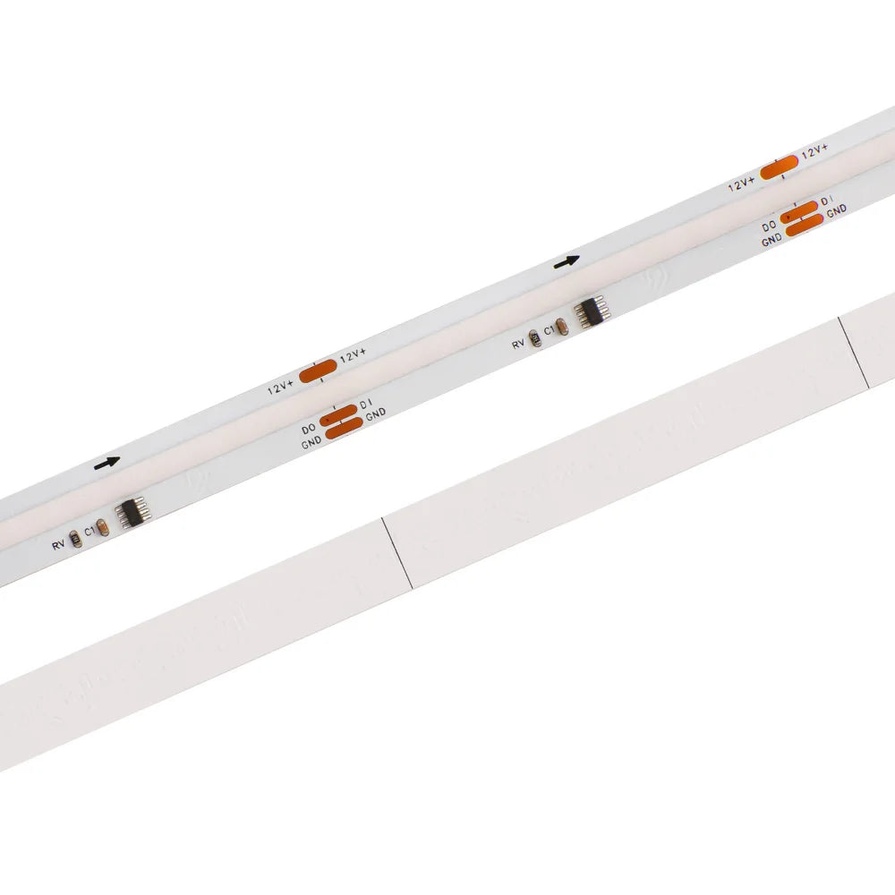 ruban led blanc moderne adhésif 12v 24v spi rgb ic 572leds/m 30000hrs